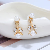 Jewelry set  pearl gold-plated silver necklace