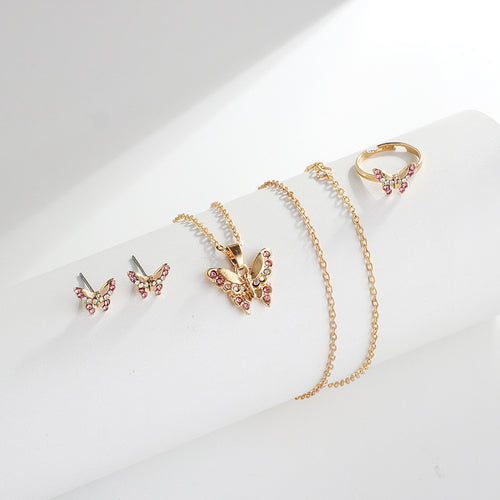Necklace Earrings Ring Jewelry Set