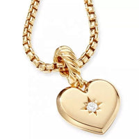 Simple And Caring Diamond Necklace